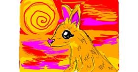 Drawing of Kangaroo by Mrs.k unicorn≤3