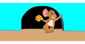 Drawing of Jerry (Tom & Jerry) by Çhåching