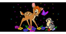 Drawing of Bambi by Annie