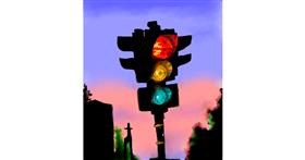 Drawing of Traffic light by Bugoy