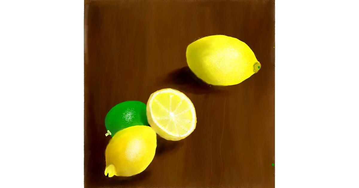 Drawing of Lemon by Lou