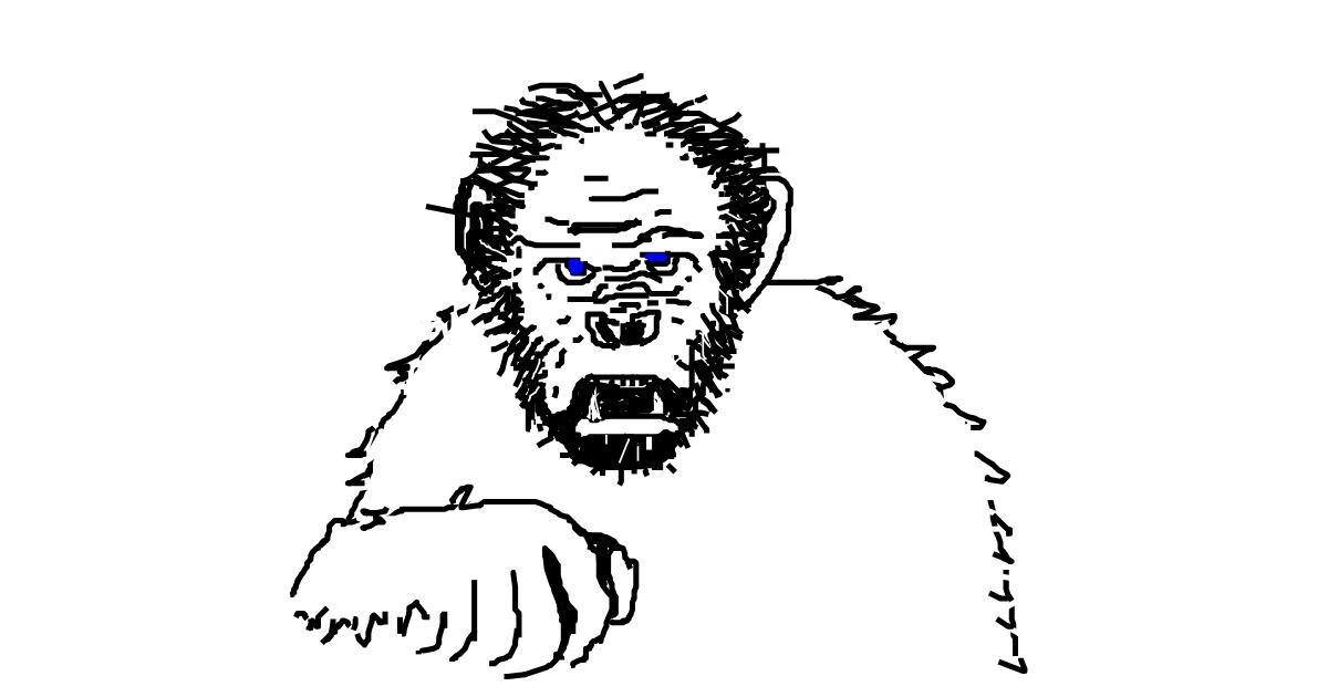 Drawing of Monkey by Jared
