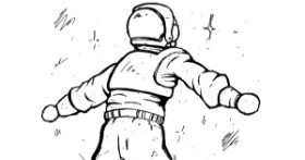Drawing of Astronaut by mimi