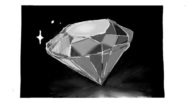Drawing of Diamond by 𝔠𝔶𝔟𝔢𝔯𝔳𝔞𝔪𝔭𝔦𝔯𝔢