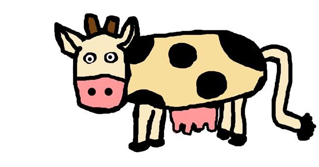 Drawing of Cow by paankhi shah