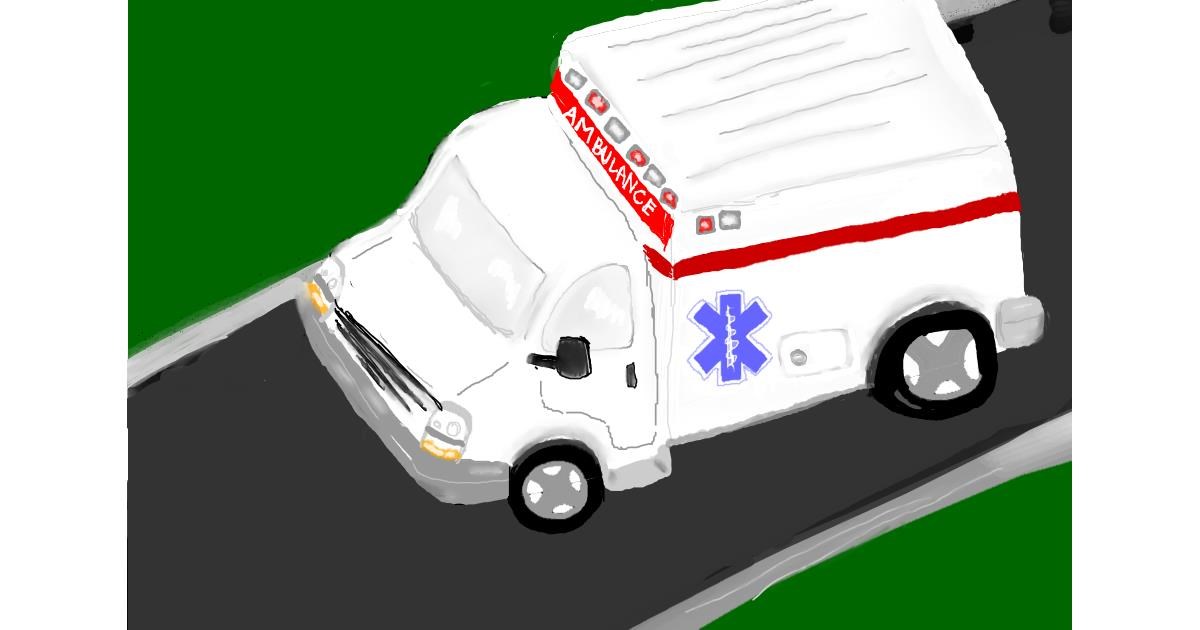 Drawing of Ambulance by Randar