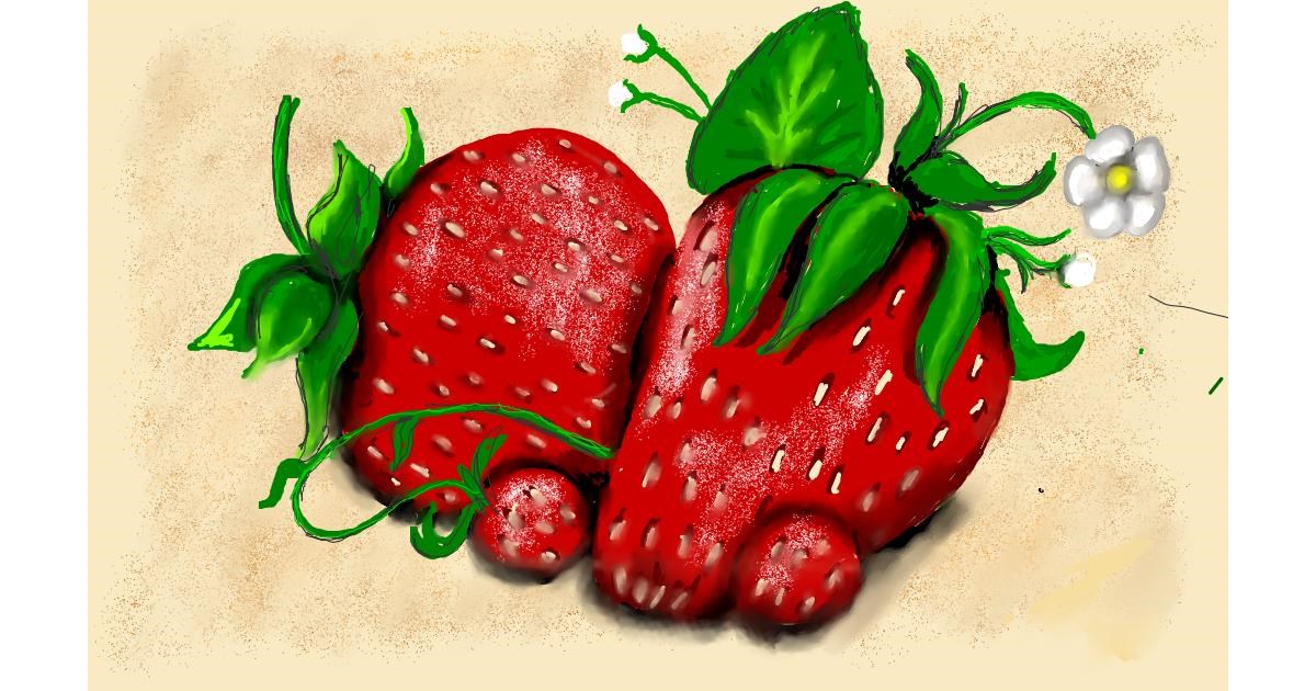 Drawing of Strawberry by SAM AKA MARGARET 🙄