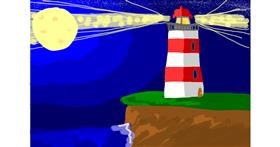 Drawing of Lighthouse by penguinoloo