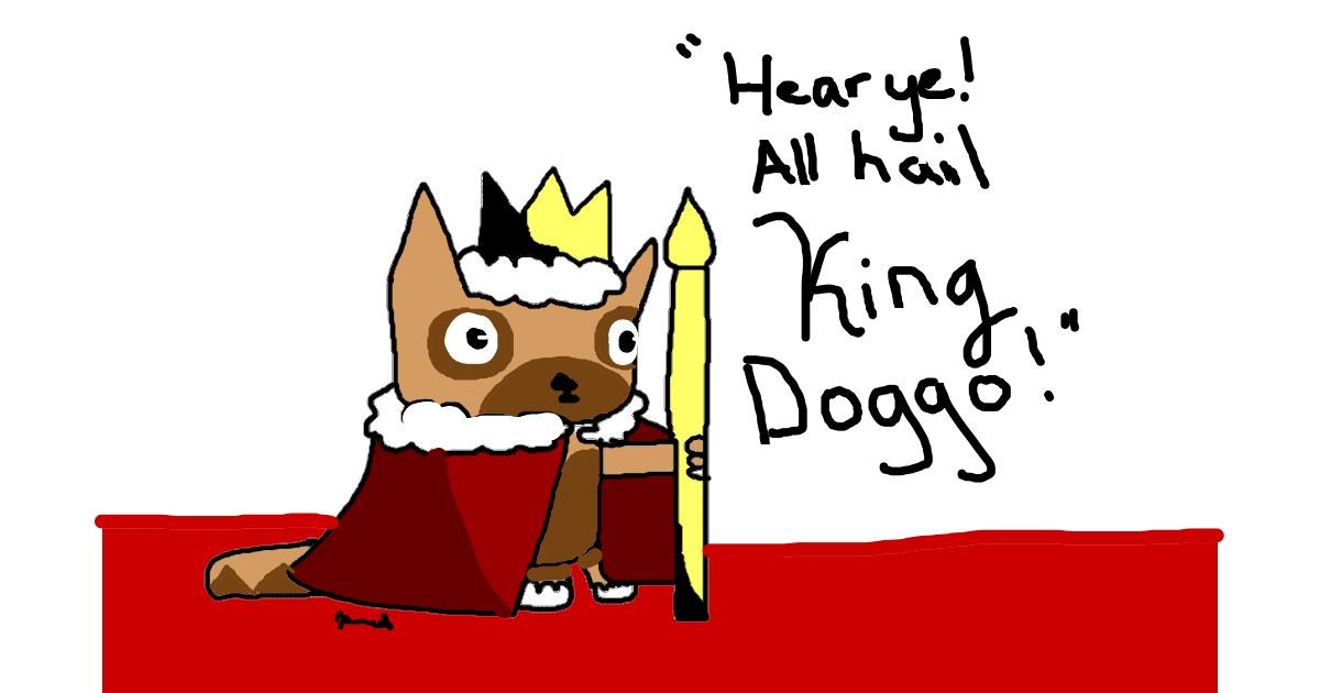 Drawing of King by Jessica