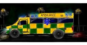 Drawing of Ambulance by Shiney🪶