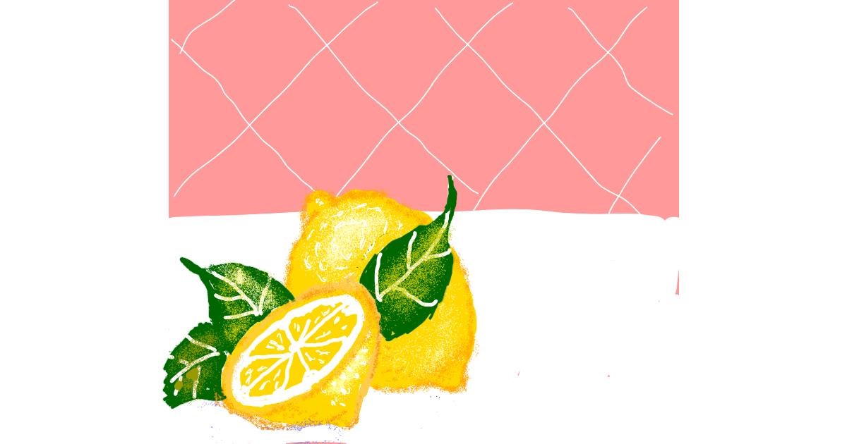 Drawing of Lemon by Cherri