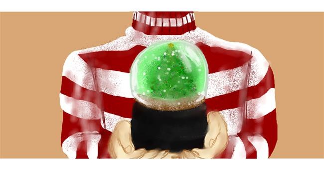 Drawing of Snow globe by Bells