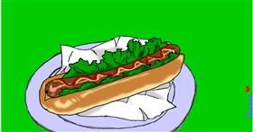 Drawing of Hotdog by InessA