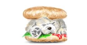 Drawing of Hotdog by ⋆su⋆vinci彡