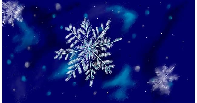 Drawing of Snowflake by Eclat de Lune