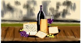 Drawing of Cheese by Eclat de Lune