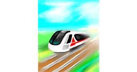 Drawing of Train by ⋆su⋆vinci彡