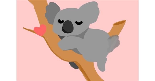 Drawing of Koala by Redd_Pandaii