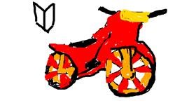 Drawing of Motorbike by alexis