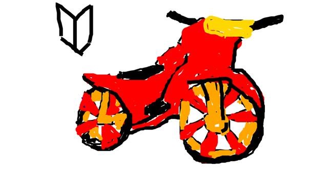 Drawing of Motorbike by alexis