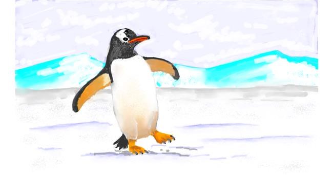 Drawing of Penguin by shiNIN