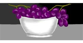 Drawing of Grapes by Debidolittle