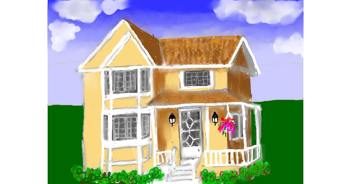 Drawing of House by SAM AKA MARGARET 🙄