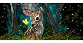 Drawing of Bambi by Çhåching