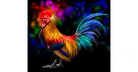 Drawing of Rooster by Яandi