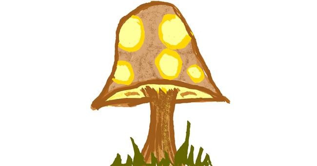 Drawing of Mushroom by Lovelybones