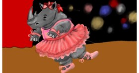 Drawing of Rhino by SAM AKA MARGARET 🙄