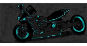Motorrad-Zeichnung von Murloc