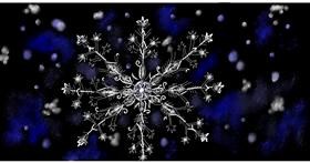 Drawing of Snowflake by Eclat de Lune