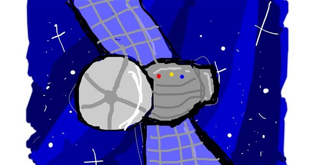 Drawing of Satellite by Angelica Schuyler
