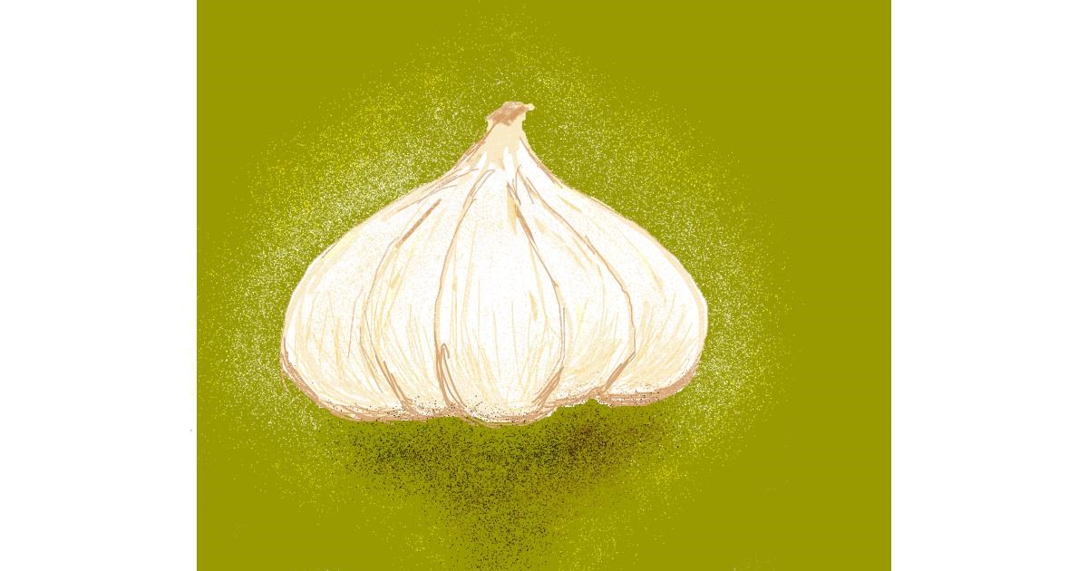 Drawing of Garlic by Keneisha