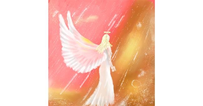 Drawing of Angel by Julia