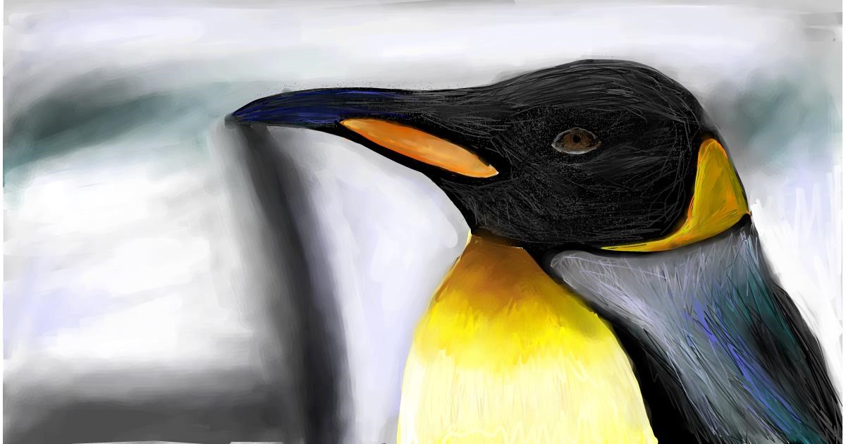 Drawing of Penguin by Soaring Sunshine