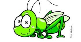 Drawing of Grasshopper by Rudi