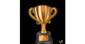 Drawing of Trophy by Prapti💜