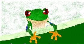 Drawing of Frog by Banana