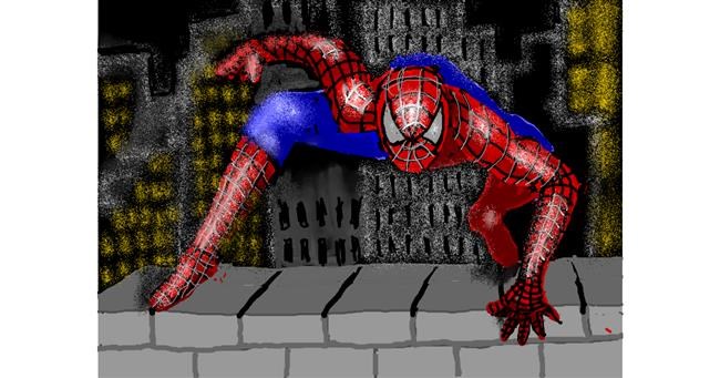 Drawing of Spiderman by SAM AKA MARGARET 🙄