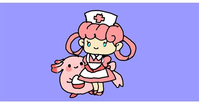 Krankenschwester-Zeichnung von Rainbow