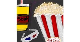 Drawing of Popcorn by Zeemal