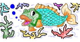 Drawing of Fish by Lou