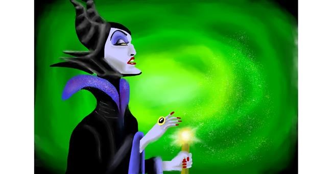 Drawing of Witch by RadiouChka