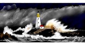 Drawing of Lighthouse by Chaching