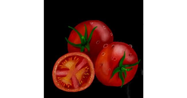 Tomate-Zeichnung von Lou