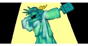 Drawing of Statue of Liberty by Ziluolan