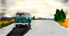 Drawing of Bus by Effulgent Emerald