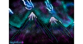 Drawing of Mountain by saraharts